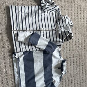 Crewcuts Navy and White Striped Kids Tops